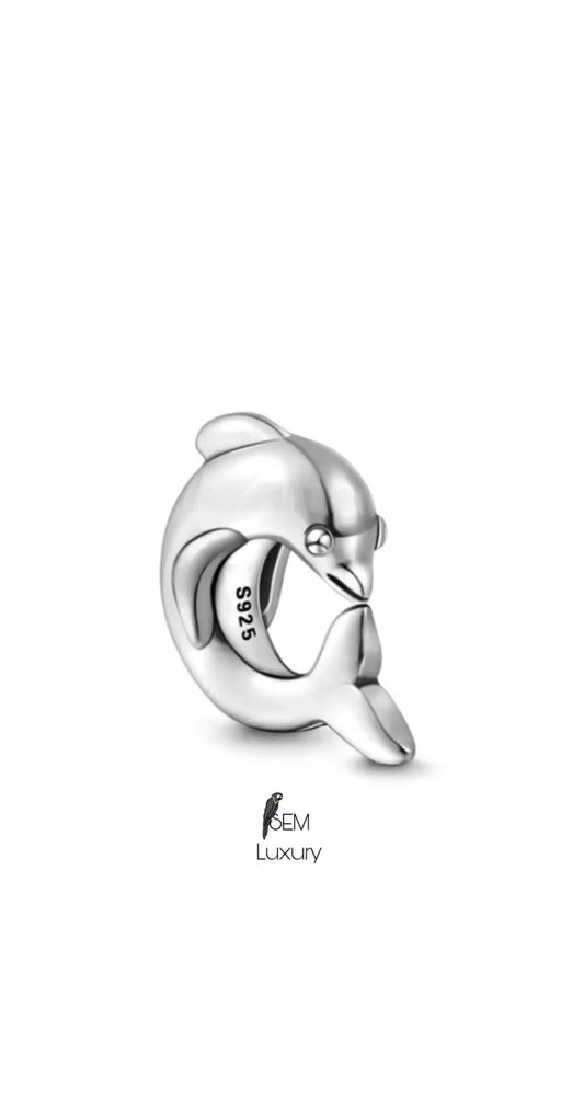 Delfin Charm, 925er Silber